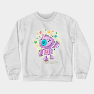 Cartoon voodoo doll Crewneck Sweatshirt